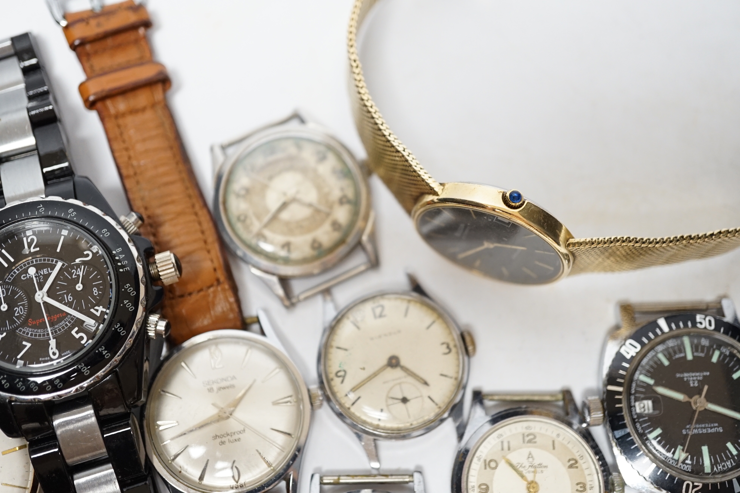 Assorted gentleman's watches including Certina and Sekonda.